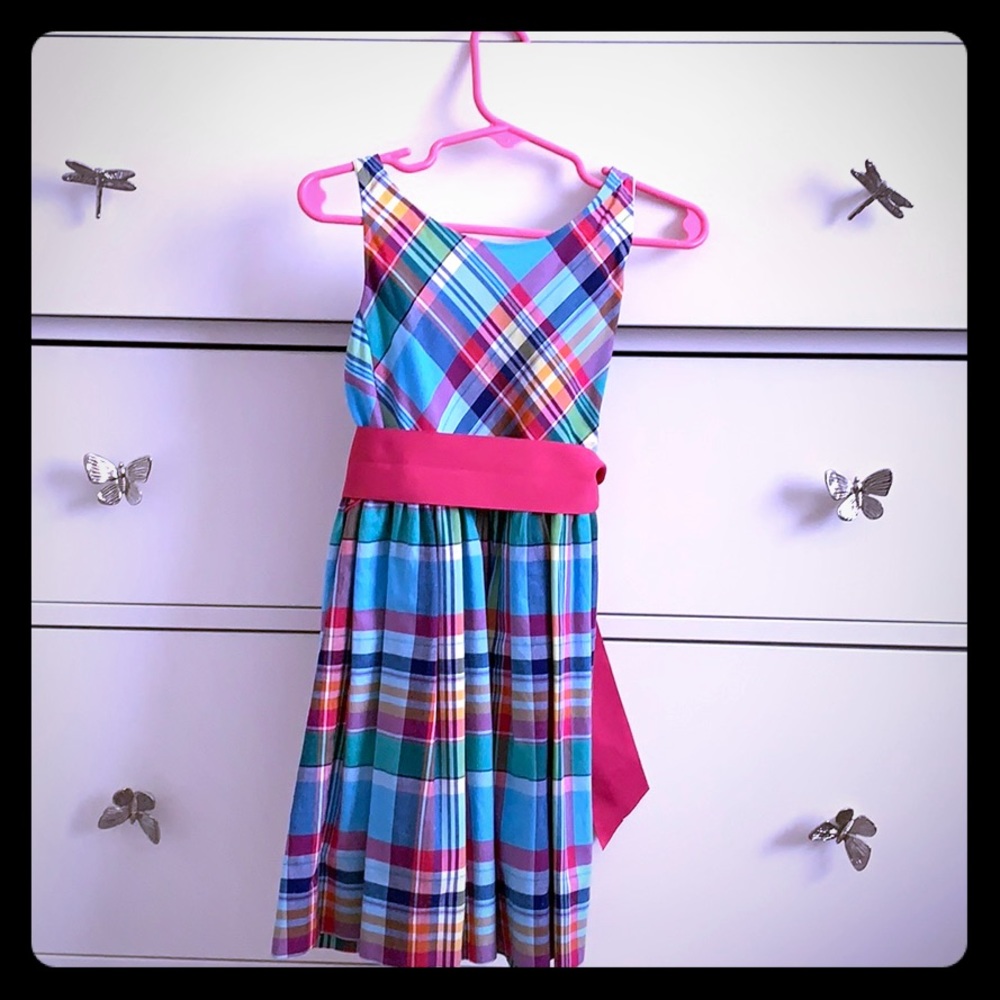 Plaid girl summer dress